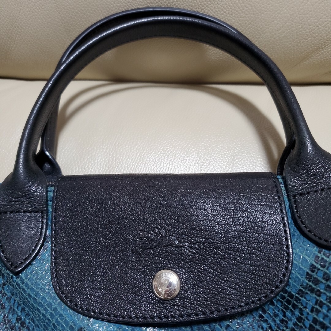 LONGCHAMP ロンシャン パイソン 2way トートバッグ 蛇柄