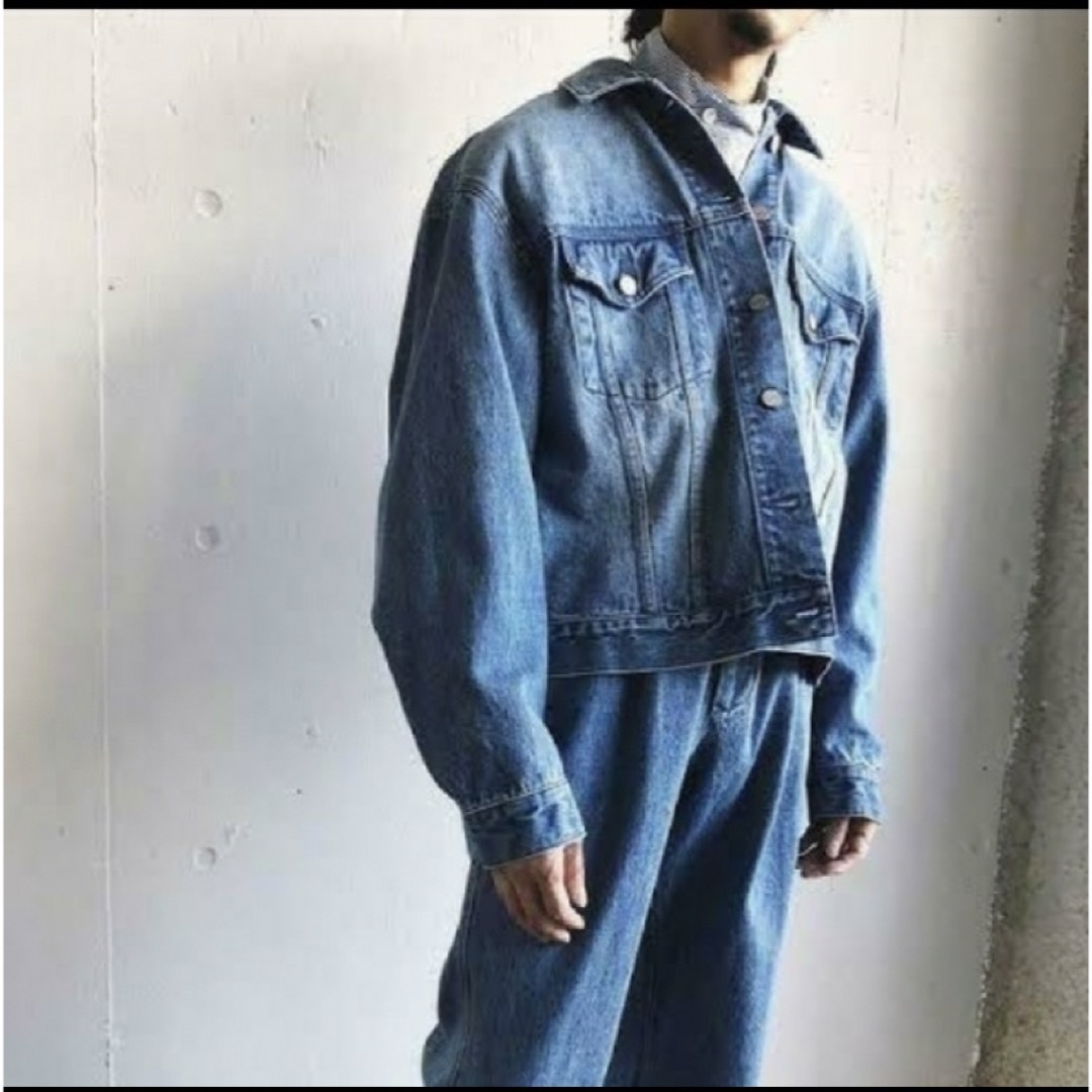 CLANE HOMME(クラネオム)のCLANEHOMME EMBROIDARY DENIM JACKET size2 メンズのジャケット/アウター(Gジャン/デニムジャケット)の商品写真