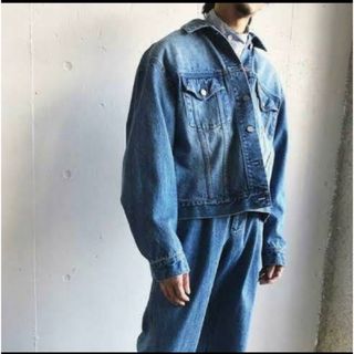 クラネオム(CLANE HOMME)のCLANEHOMME EMBROIDARY DENIM JACKET size2(Gジャン/デニムジャケット)