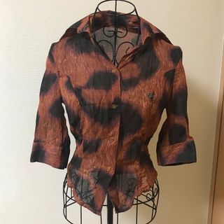 ヴィヴィアンウエストウッド(Vivienne Westwood)のヴィンテージ名作レオパードブラウス(シャツ/ブラウス(長袖/七分))