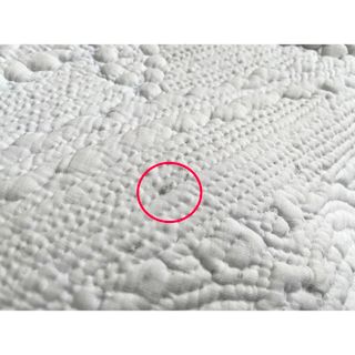 希少】19世紀 ホワイトブティ 総手仕事 白コットン キルト 1800年代 - 雑貨