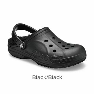 クロックス(crocs)の24cm クロックス バヤ ラインド クロッグ ブラック M6W8 ボア 新品(サンダル)