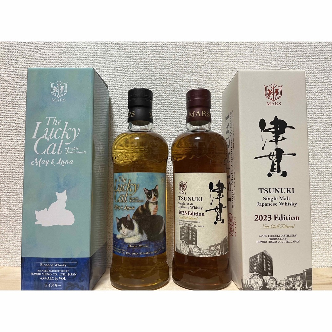 通販新品 津貫 2023 ラッキーキャット メイu0026ルナ 食品/飲料/酒