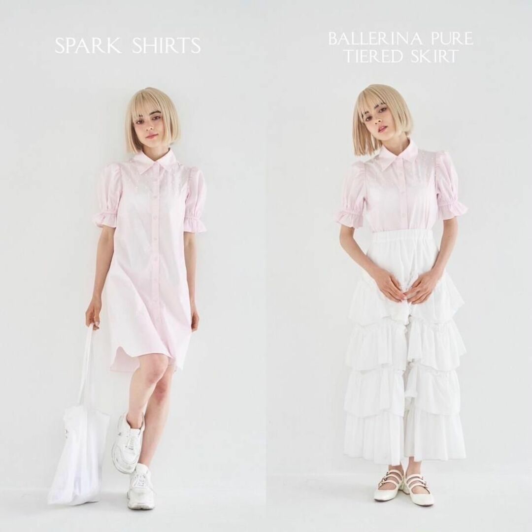 新品 spark shirts & tulle one-piece pink