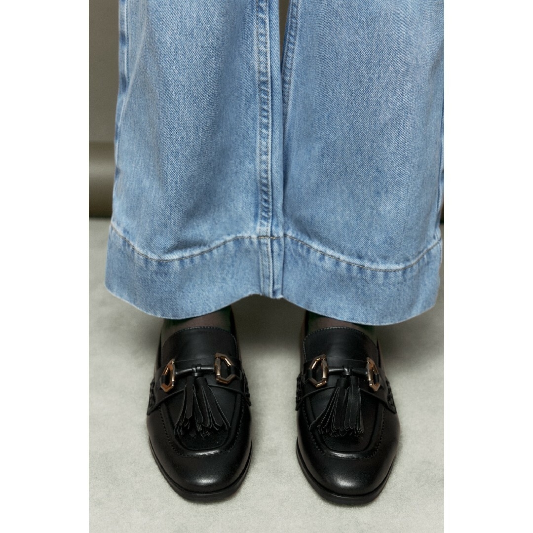 ZARA - ZARA タッセルローファー 38サイズ ブラックの通販 by