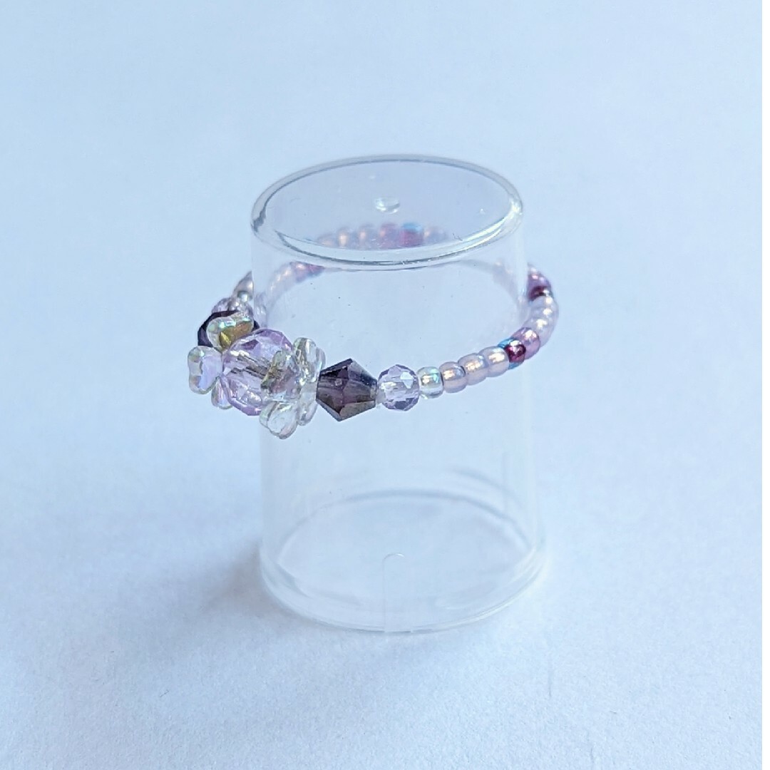 隠れお花のリング② レディースのアクセサリー(リング(指輪))の商品写真