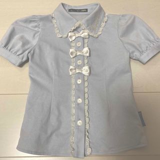 バナナチップス(BANANA CHIPS)のバナナチップス　　リボンシャツ(Tシャツ/カットソー)