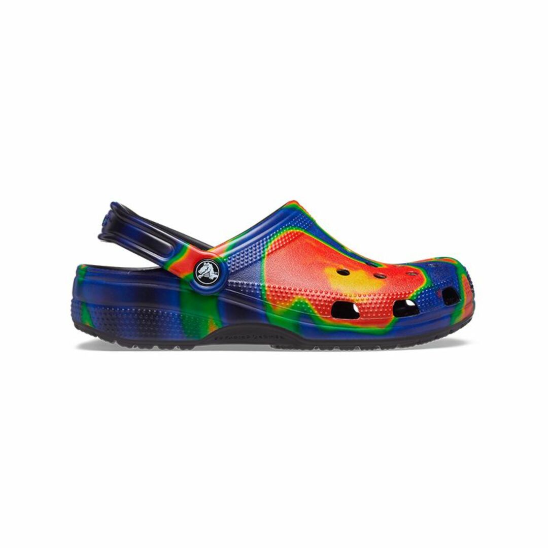 crocs(クロックス)の22cm クロックス クラシック ソーラライズド クロッグ ブラック×ネイビー レディースの靴/シューズ(サンダル)の商品写真