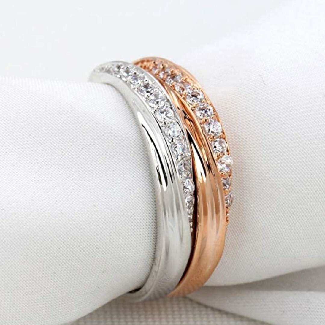 【大人気♪】指輪 アクセサリー エンゲージ レディース 結婚指輪 ジルコニア レディースのアクセサリー(リング(指輪))の商品写真