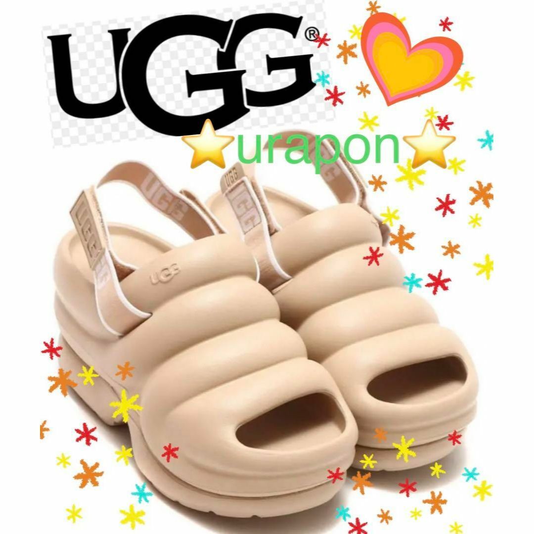 UGG(アグ)のお値下げ～♬✨新品✨26cm✨UGG✨Aww Yeah✨アー イヤー✨厚底 レディースの靴/シューズ(サンダル)の商品写真