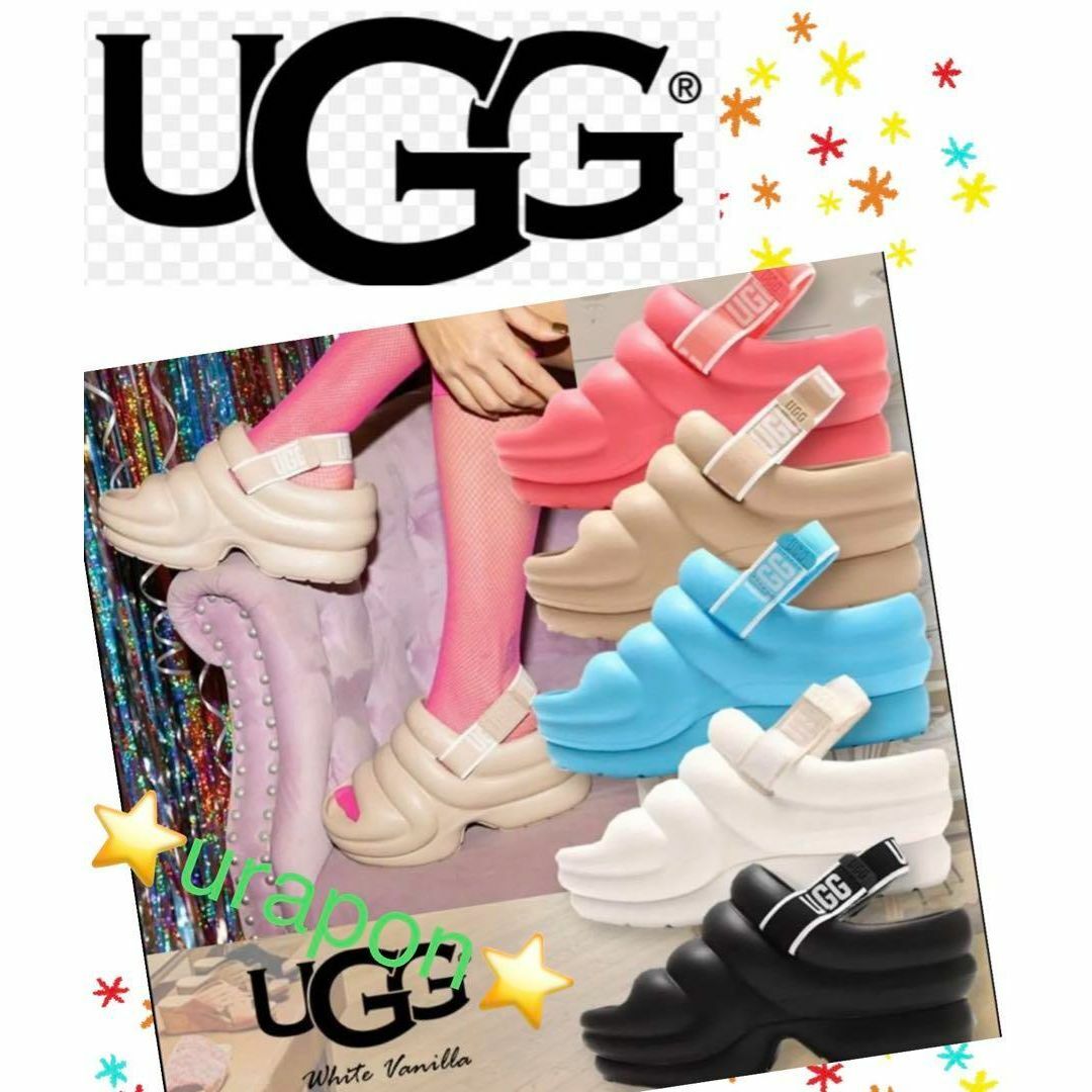 UGG(アグ)のお値下げ～♬✨新品✨26cm✨UGG✨Aww Yeah✨アー イヤー✨厚底 レディースの靴/シューズ(サンダル)の商品写真