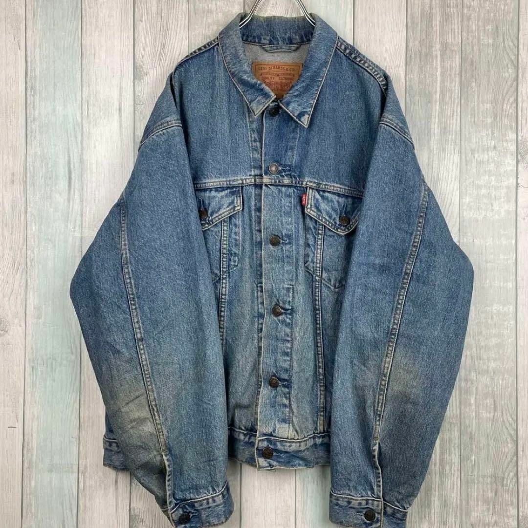 Levi's - 古着 リーバイス デニムジャケット Gジャン ゆるだぼ XLの