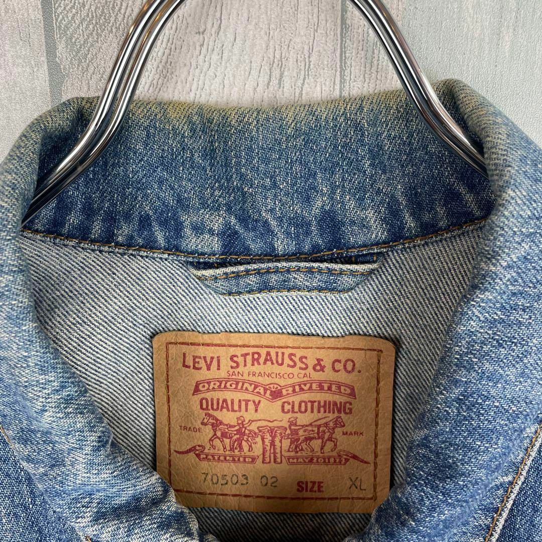 Levi's - 古着 リーバイス デニムジャケット Gジャン ゆるだぼ XLの