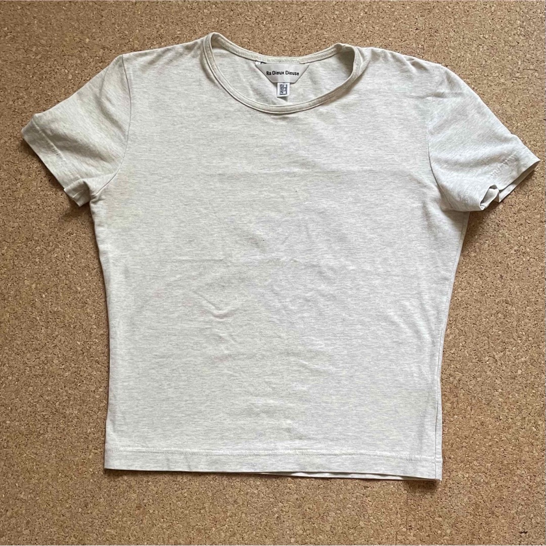 杢グレー & 杢ベージュ　チビTシャツ2枚 メンズのトップス(Tシャツ/カットソー(半袖/袖なし))の商品写真