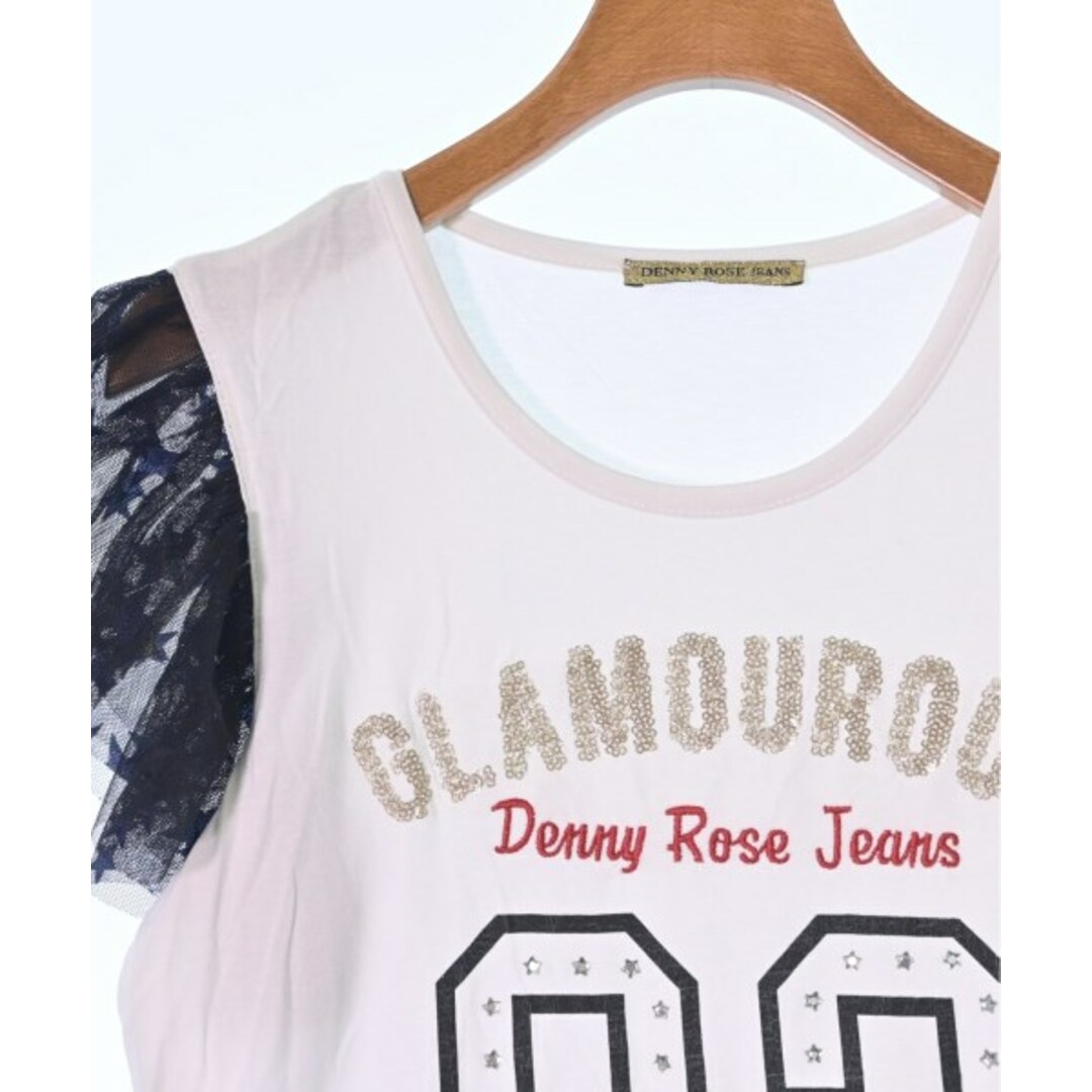 DENNYROSE(デニーローズ)のDENNY ROSE Tシャツ・カットソー S オフホワイトx黒(星柄) 【古着】【中古】 レディースのトップス(カットソー(半袖/袖なし))の商品写真