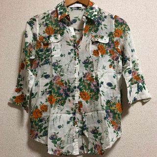 ラブボート(LOVE BOAT)の花柄シアーシャツ(シャツ/ブラウス(長袖/七分))