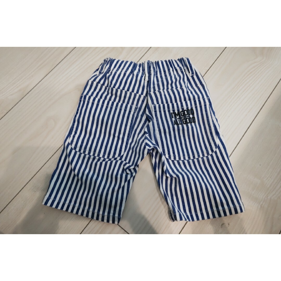 BREEZE(ブリーズ)のBREEZE ストライプ ハーフパンツ 110 キッズ/ベビー/マタニティのキッズ服男の子用(90cm~)(パンツ/スパッツ)の商品写真