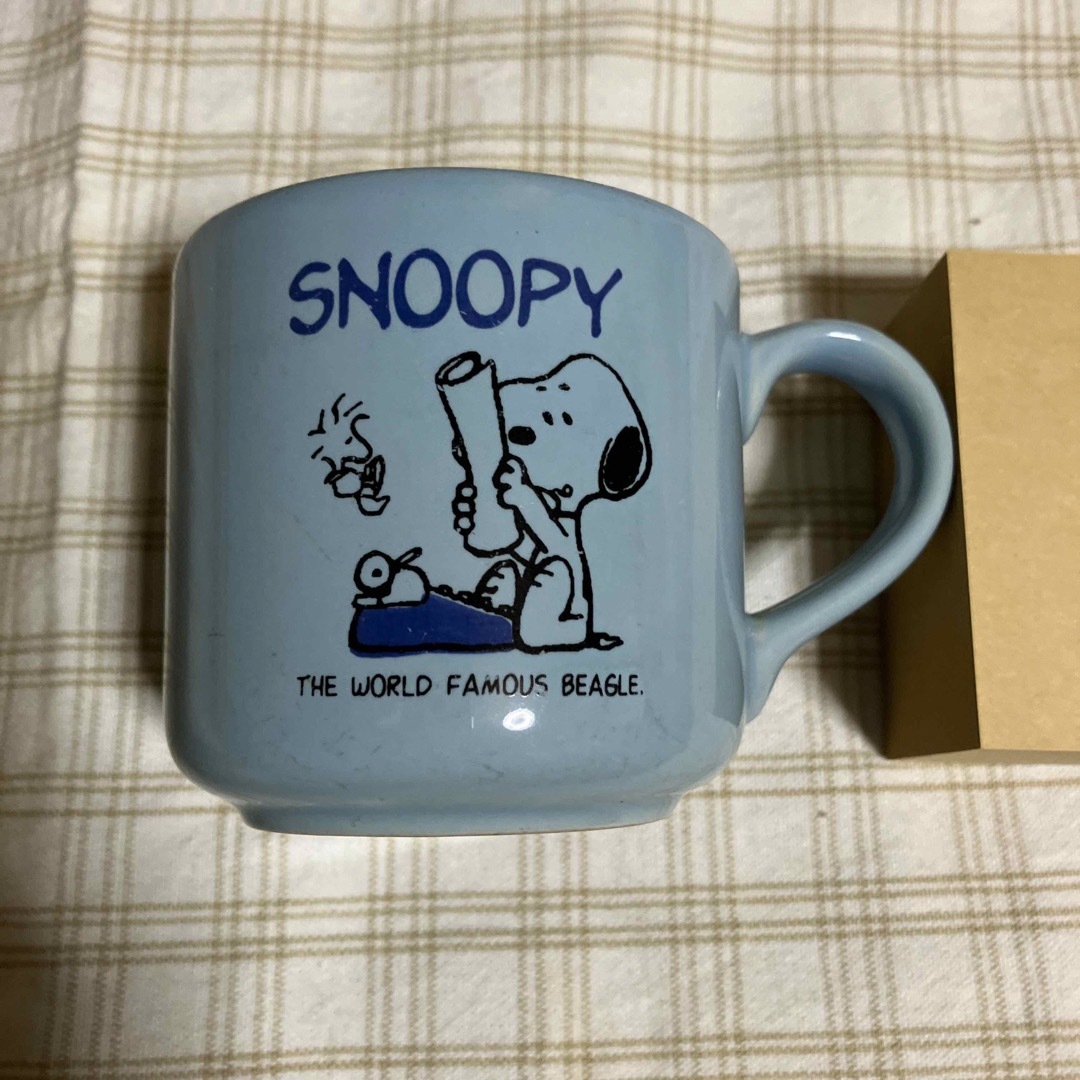 SNOOPY(スヌーピー)のスヌーピー　水色　マグカップ インテリア/住まい/日用品のキッチン/食器(グラス/カップ)の商品写真