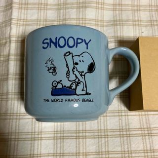 スヌーピー(SNOOPY)のスヌーピー　水色　マグカップ(グラス/カップ)