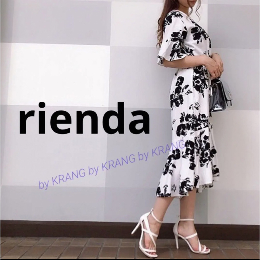 rienda(リエンダ)のrienda  フリルSLVコットンロングSH  (OP シャツ　ワンピース) レディースのワンピース(ロングワンピース/マキシワンピース)の商品写真