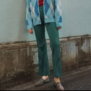 Needles - Needles ブーツカットパンツ ポリエステルジャガード Sの