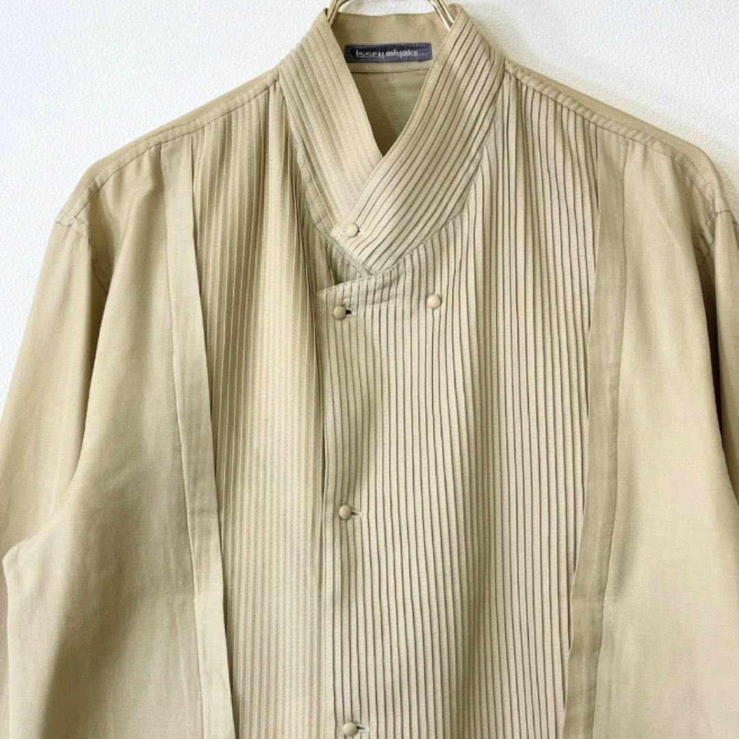 ISSEY MIYAKE MEN(イッセイミヤケメン)の80s vintage issey miyake MEN  シルクシャツ  メンズのトップス(シャツ)の商品写真