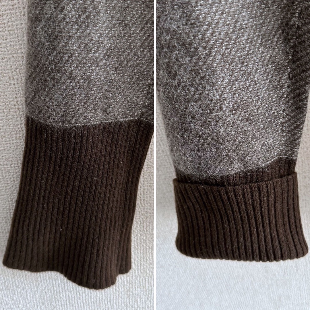 ヨウジヤマモト ワイズフォーメン カシミヤ100% ロゴ刺繍 ニットセーター