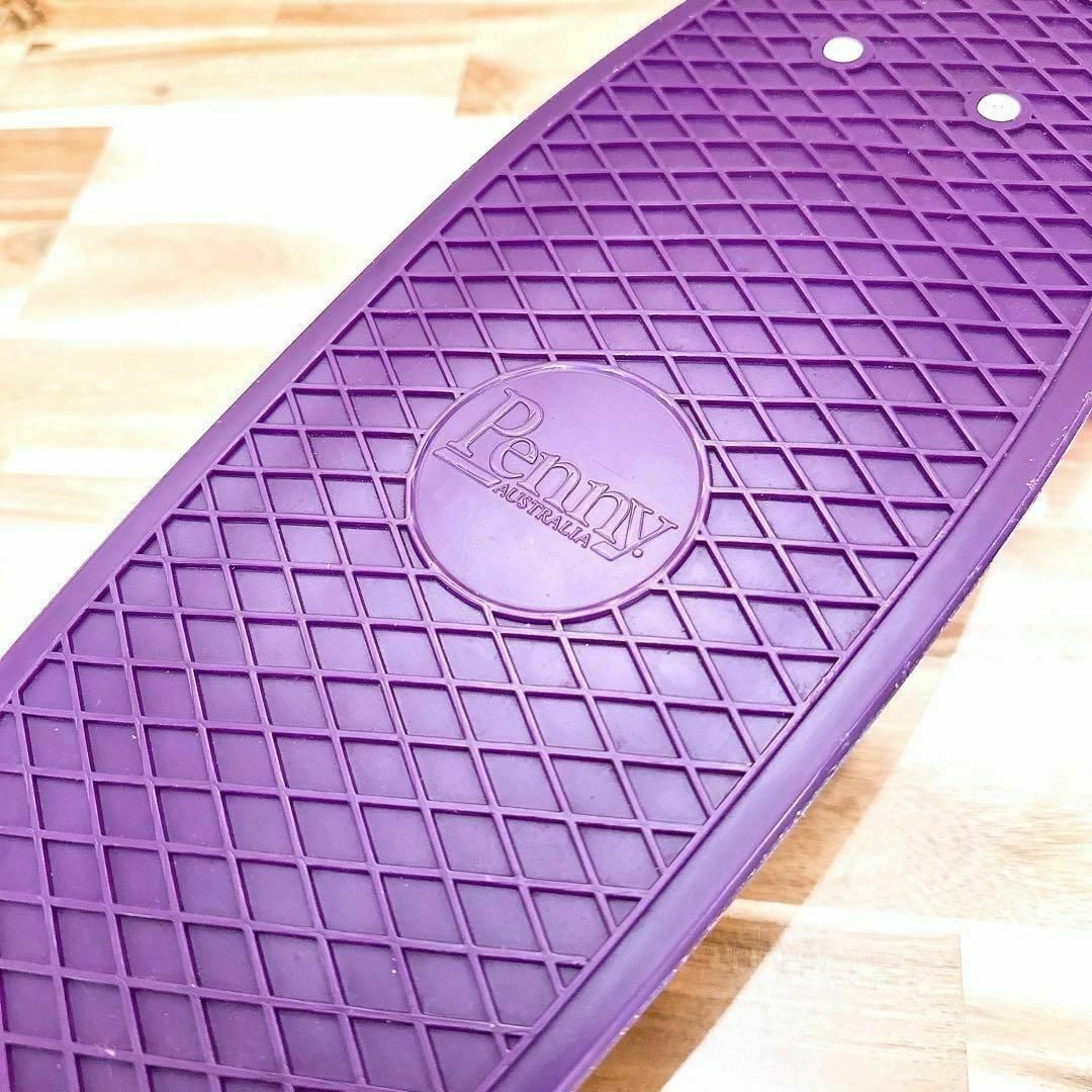 美品【ペニー】Penny ネイティブ柄 スケートボード ミニクルーザー 紫×赤