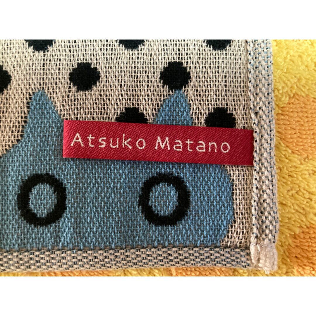 Atsuko Matano(アツコマタノ)のアツコマタノ　ハンカチ　多重ガーゼ　ねこbu レディースのファッション小物(ハンカチ)の商品写真