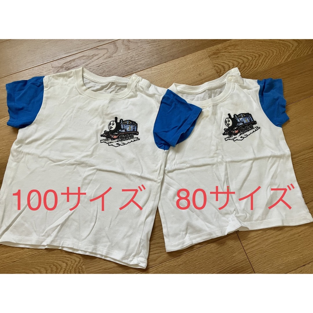 UNIQLO(ユニクロ)のユニクロ　おそろい　Tシャツ　80 100 キッズ/ベビー/マタニティのキッズ服男の子用(90cm~)(Tシャツ/カットソー)の商品写真