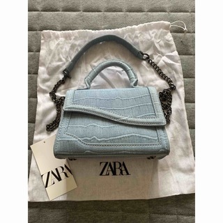 ザラ(ZARA)のZARA ミニショルダーバッグ デニム(ショルダーバッグ)