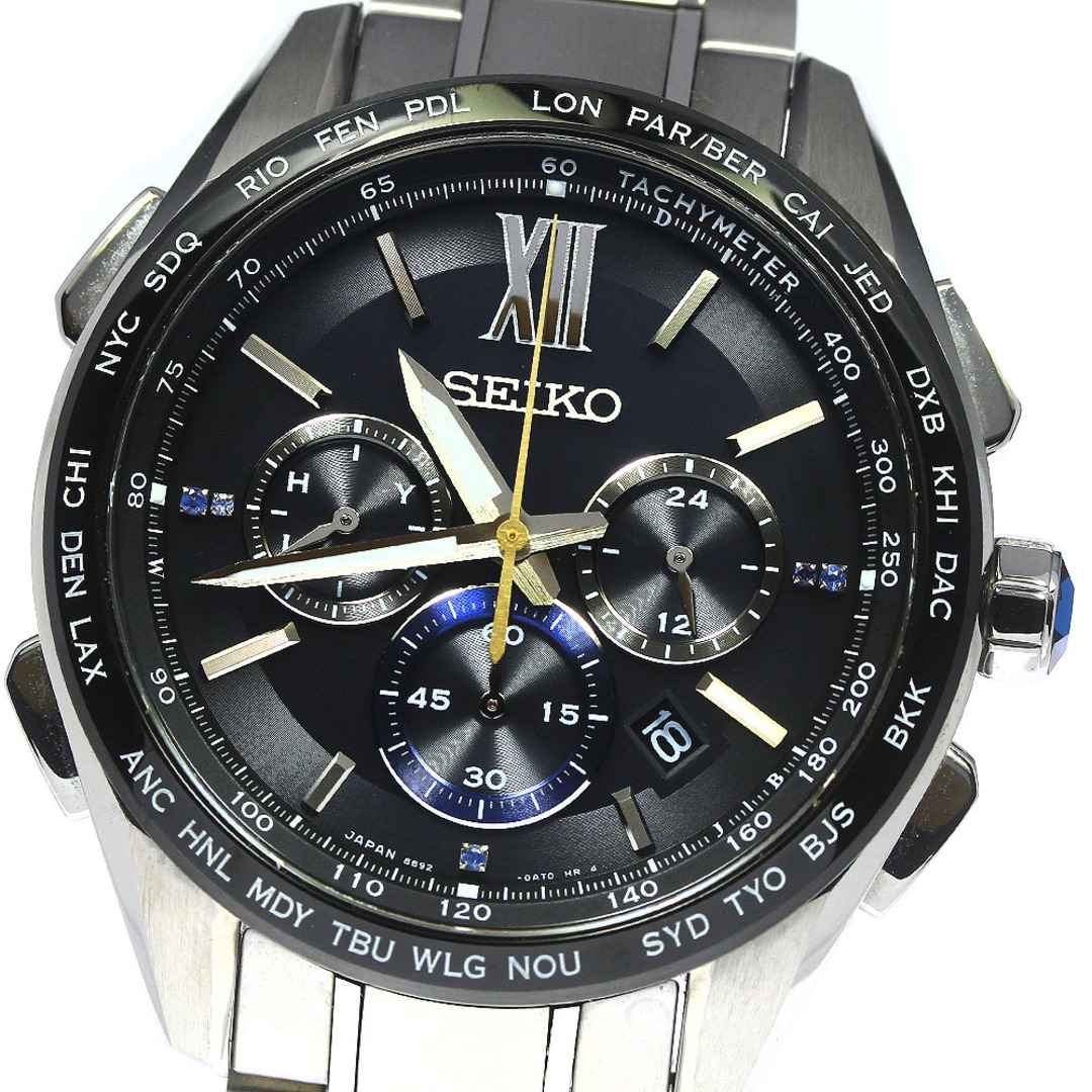 セイコー SEIKO SAGA225/8B92-0AS0 ブライツ フライト エキスパート 135周年記念 ソーラー電波 メンズ 美品 箱・保証書付き_763224