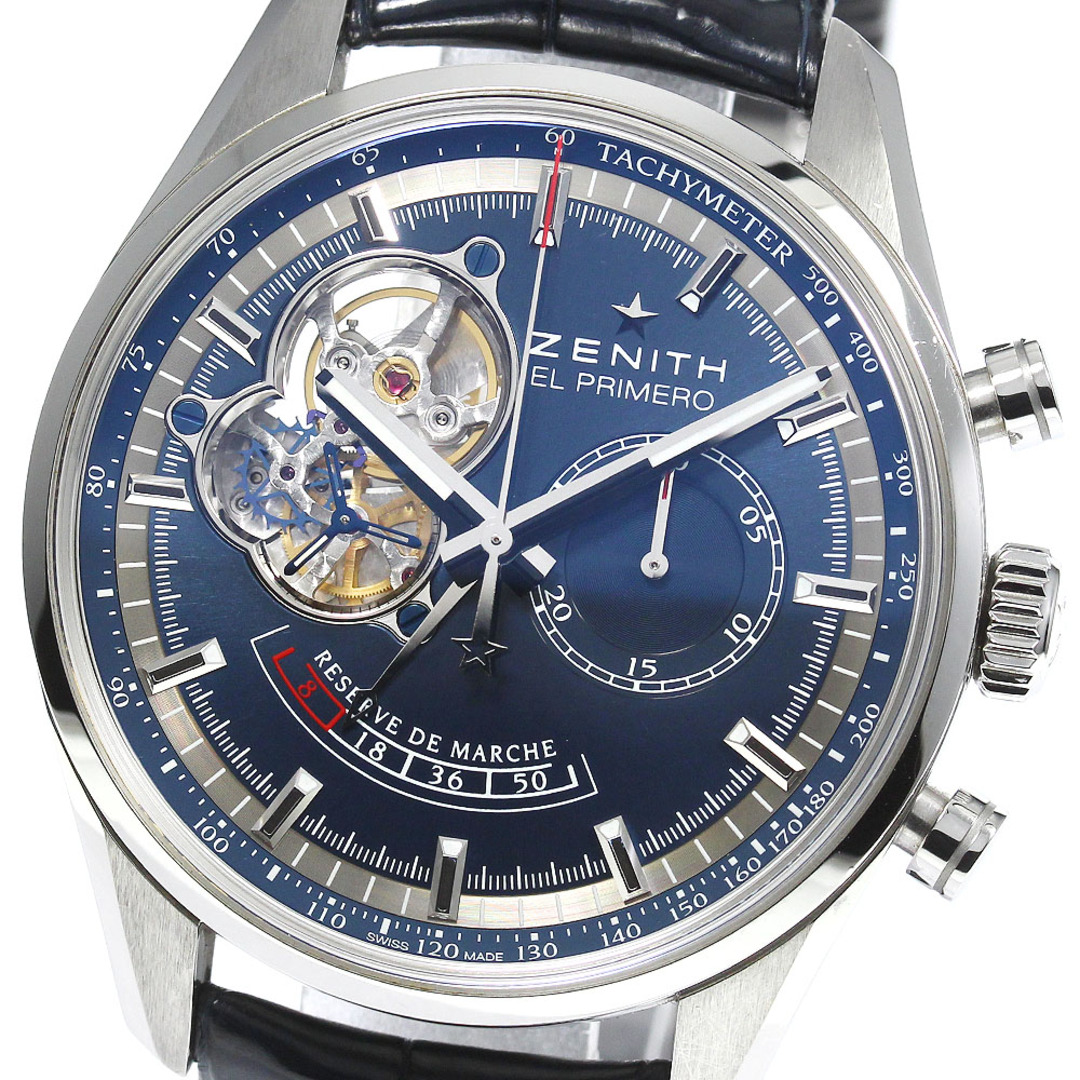 ZENITH(ゼニス)のゼニス ZENITH 03.2085.4021 クロノマスターオープン シャルルベルモ 世界限定1975本 自動巻き メンズ_758781 メンズの時計(腕時計(アナログ))の商品写真