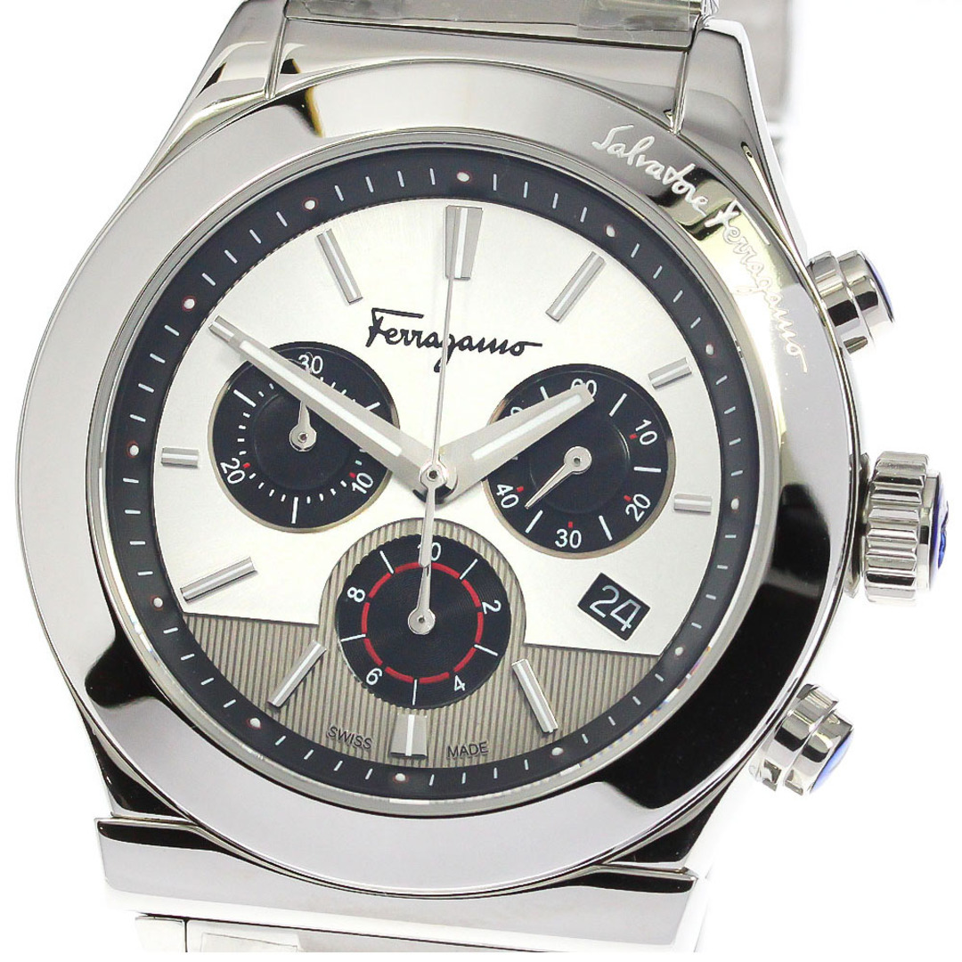 サルヴァトーレフェラガモ Salvatore Ferragamo SFFM01420 1898 42ｍｍ クロノグラフ デイト クォーツ メンズ 未使用品 箱付き_764003