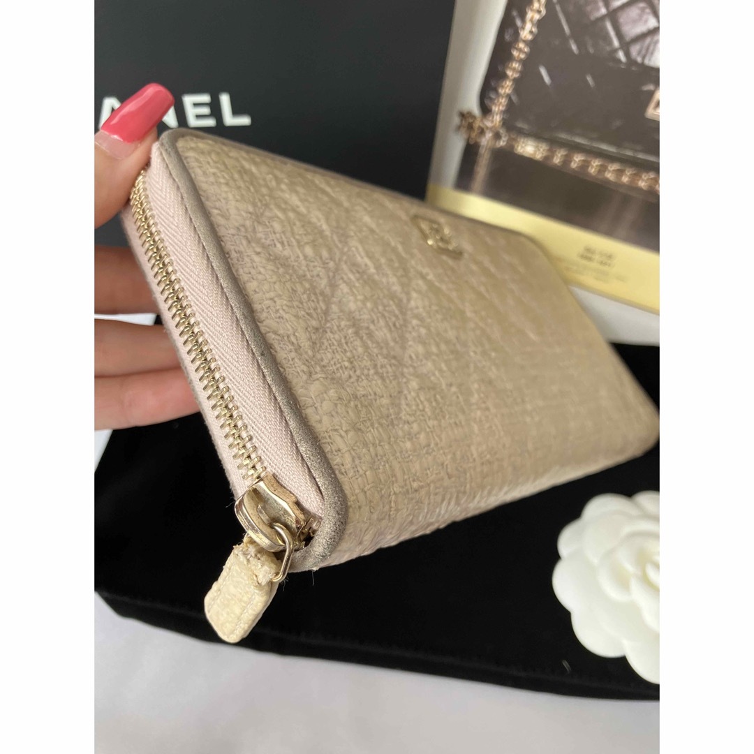 CHANEL - CHANEL⭐︎ラウンドファスナー長財布⭐︎ツイード