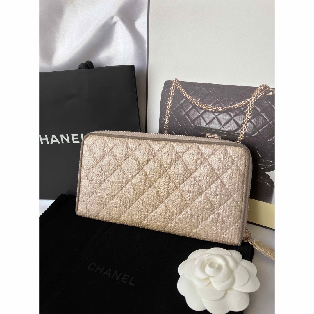 CHANEL - CHANEL⭐︎ラウンドファスナー長財布⭐︎ツイード