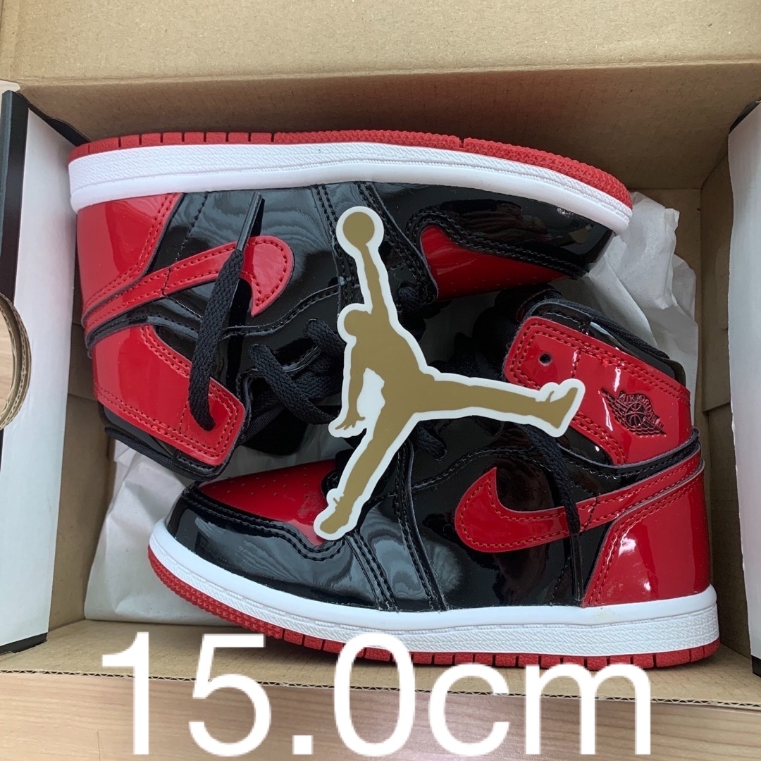 Nike TD Air Jordan 1 High OG Patent Bred