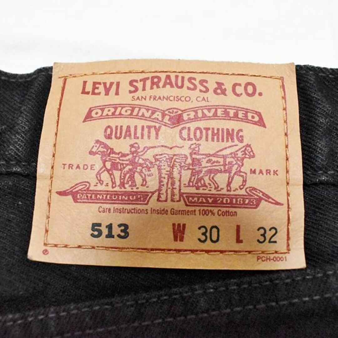 90s ヴィンテージ Levi's リーバイス 513 ブラックデニム W30