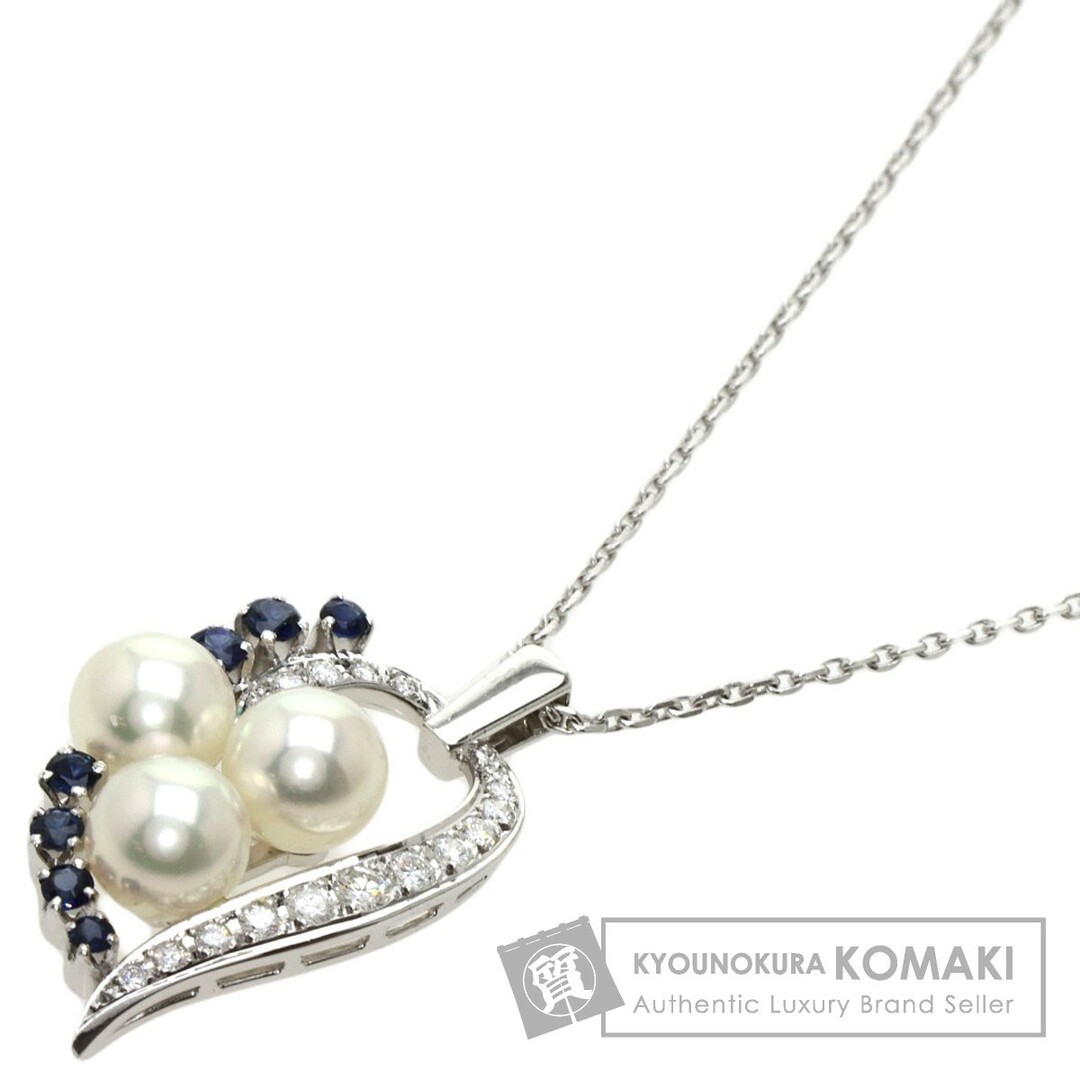 品質証明書付き MIKIMOTO アコヤパール 真珠 サファイア ダイヤモンド