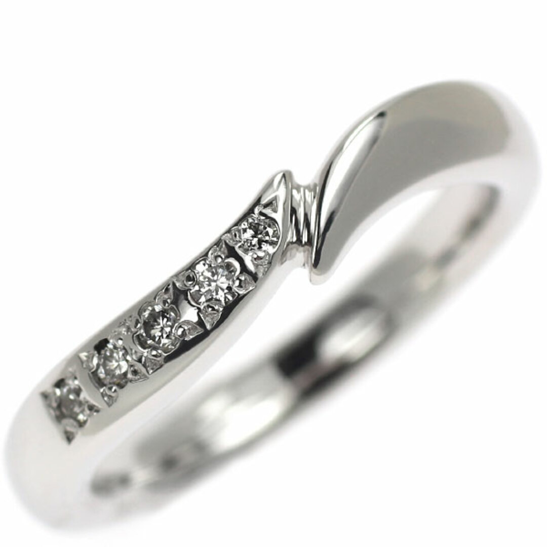 4℃(ヨンドシー)の4℃ K18WG ダイヤモンド ピンキーリング レディースのアクセサリー(リング(指輪))の商品写真