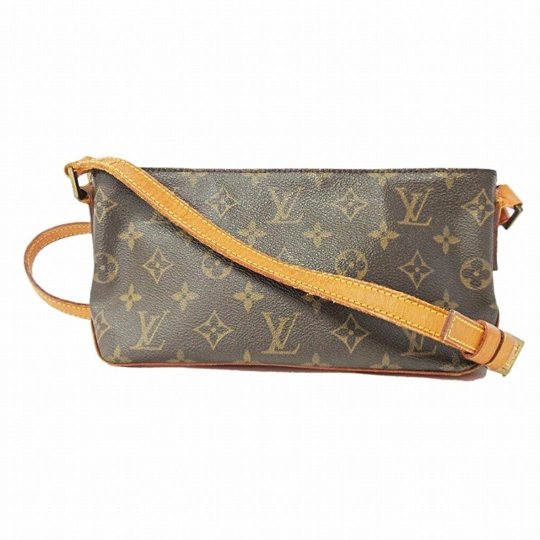 【本物保証】 ルイヴィトン LOUIS VUITTON モノグラム トロター ショルダーバッグ M51240約7cmショルダー