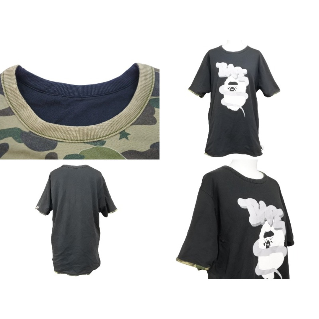 A BATHING APE X KAWS bendy 1st CAMO Tシャツ Mサイズ アベイシング