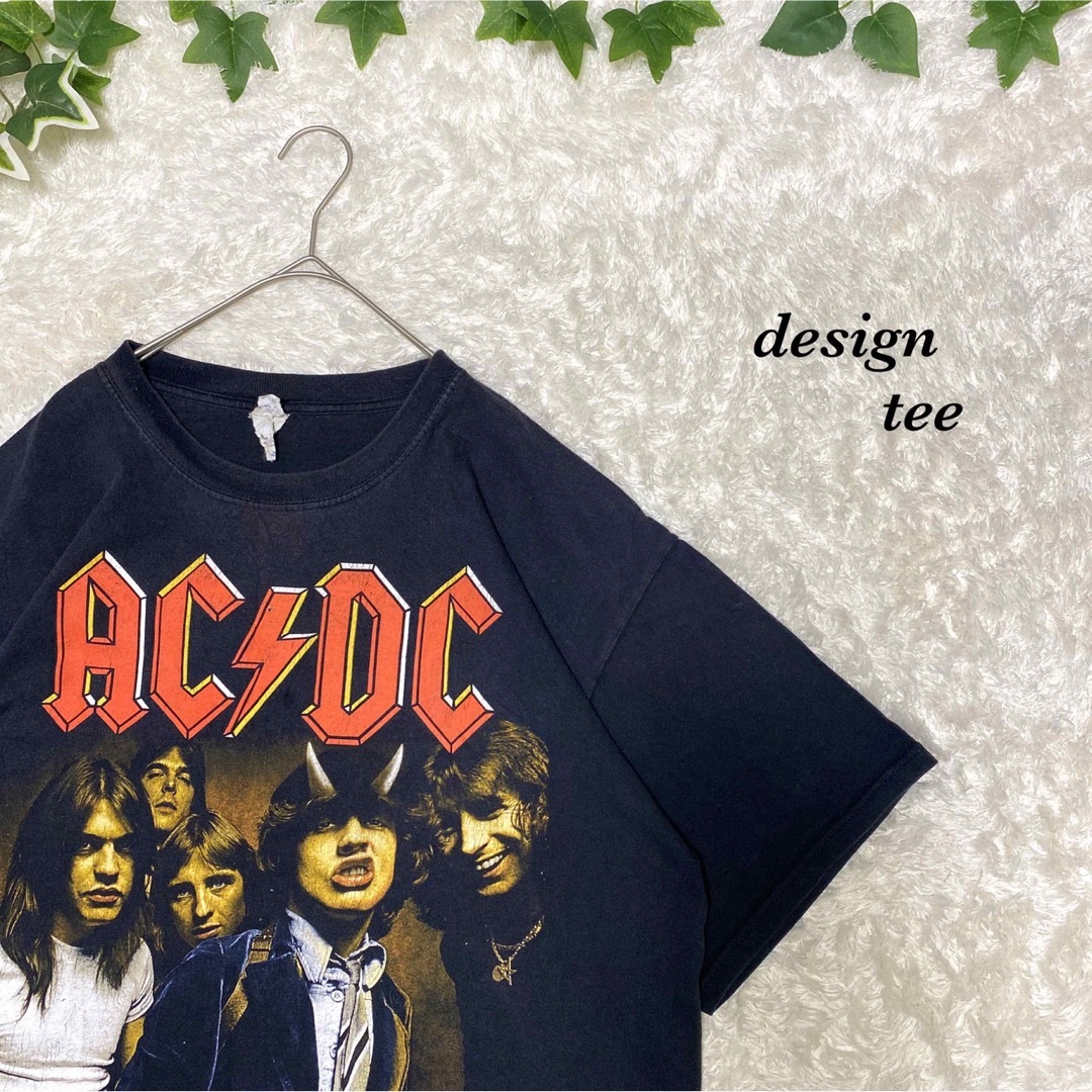 Tシャツ/カットソー(半袖/袖なし)Tシャツ　AC/DC  バンド　ロック　激レア　ビッグシルエット　　定番