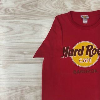 【Hard Rock CAFE】 Tシャツ レッド M(Tシャツ(半袖/袖なし))