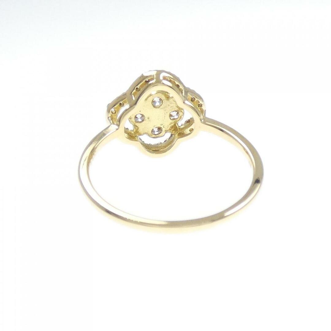 K18YG フラワー ダイヤモンド リング 0.50CT レディースのアクセサリー(リング(指輪))の商品写真