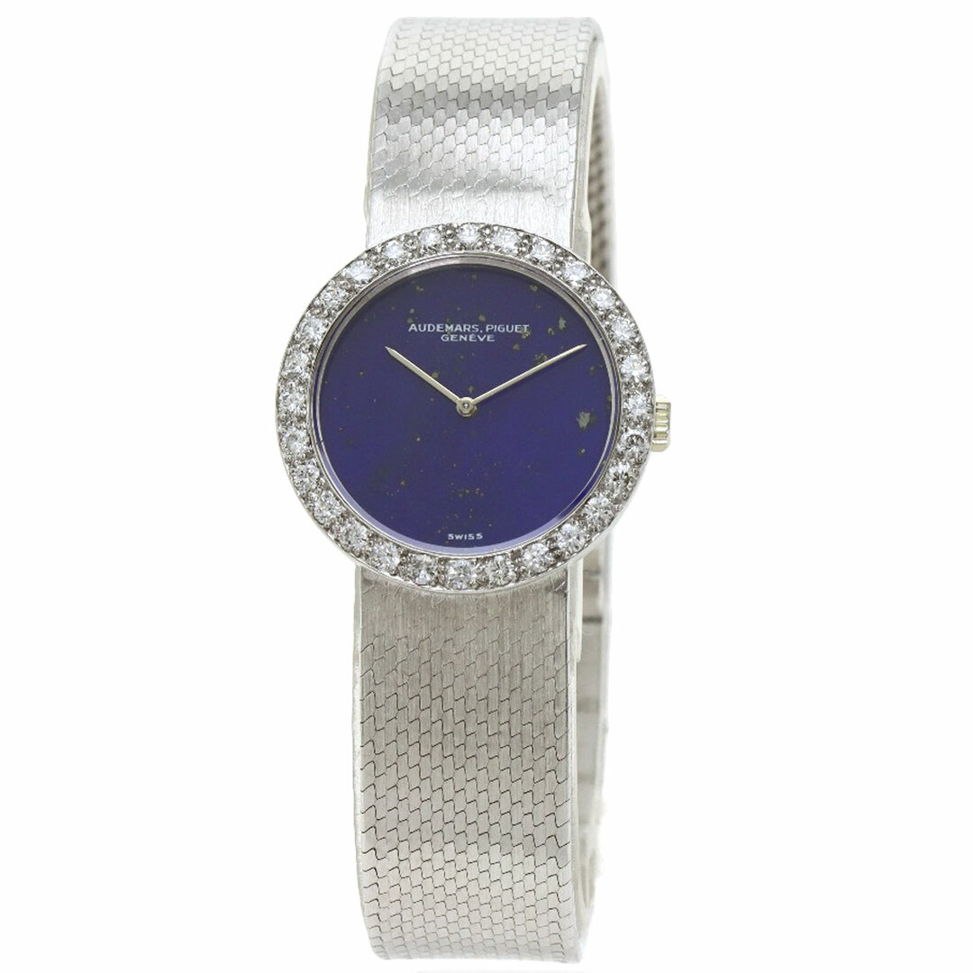 AUDEMARS PIGUET(オーデマピゲ)のAUDEMARS PIGUET ラピスラズリ ダイヤモンドベゼル 腕時計 K18WG K18WG ダイヤモンド レディース レディースのファッション小物(腕時計)の商品写真