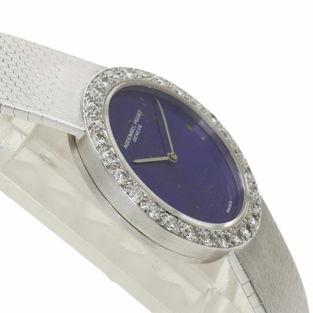 AUDEMARS PIGUET(オーデマピゲ)のAUDEMARS PIGUET ラピスラズリ ダイヤモンドベゼル 腕時計 K18WG K18WG ダイヤモンド レディース レディースのファッション小物(腕時計)の商品写真