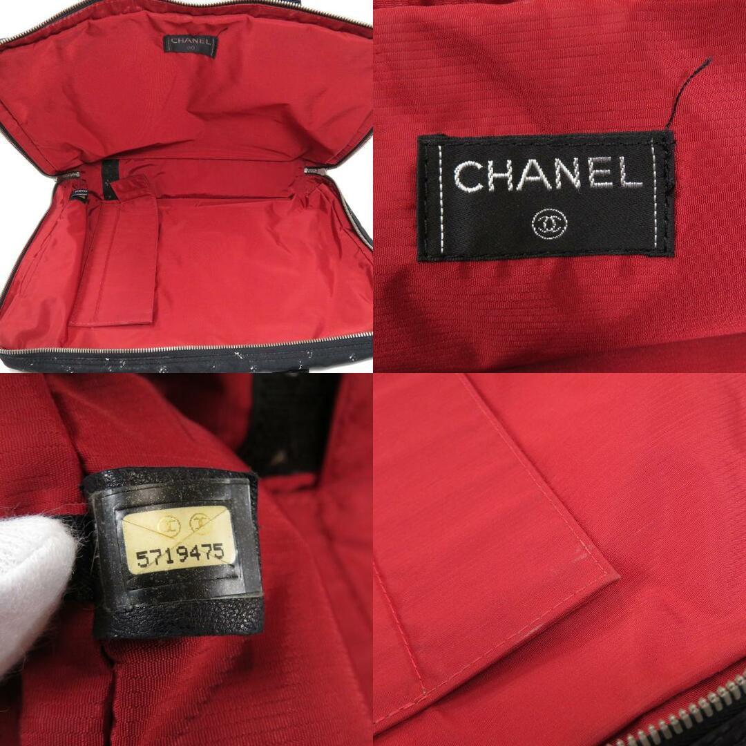 CHANEL トラベルライン ハンドバッグ ナイロンジャガード レディース