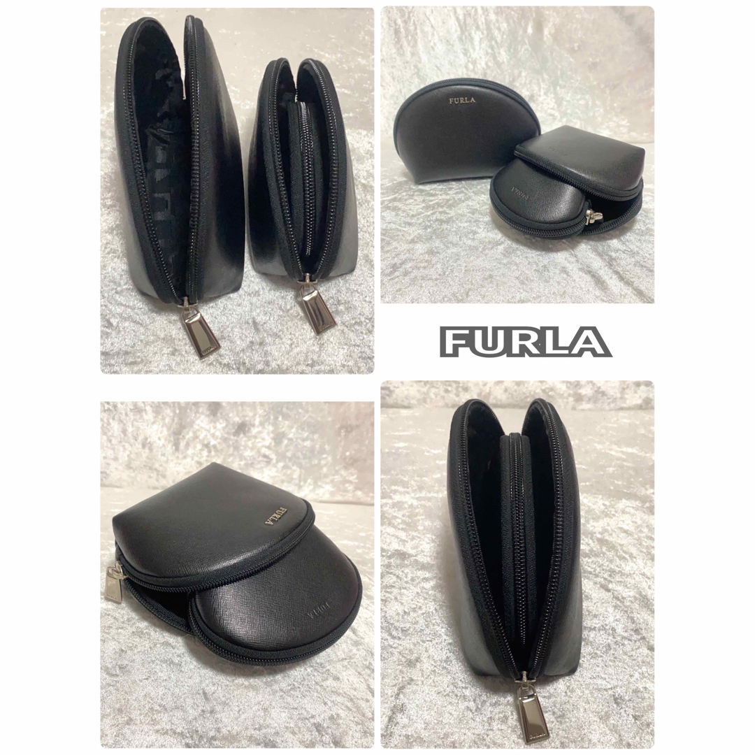 Furla(フルラ)の☆新品 未使用品☆FURLA フルラ レザー ポーチ マルチケース ３点セット レディースのファッション小物(ポーチ)の商品写真