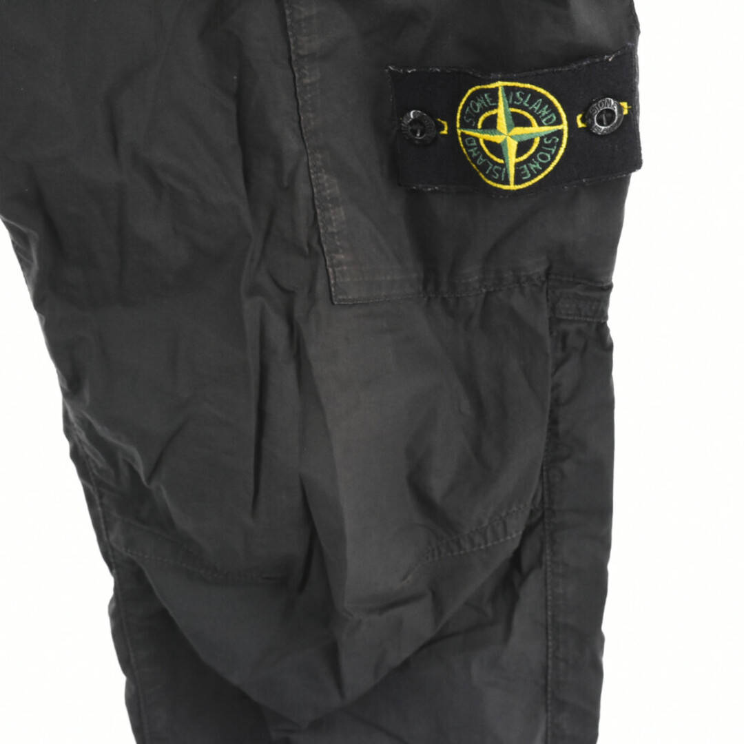 STONE ISLAND(ストーンアイランド)のSTONE ISLAND ストーンアイランド 21SS PARACUTE CARGO PANT パラキュート パッチ付きカーゴパンツ ブラック 741531303 メンズのパンツ(その他)の商品写真